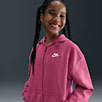Nike Sportswear Club Fleece Big Kids' Oversized Full-Zip